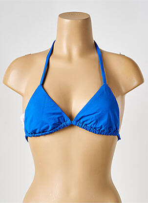 Haut de maillot de bain stretch haut triangles bleu IODUS femme