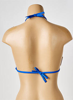 Haut de maillot de bain stretch haut triangles bleu IODUS femme