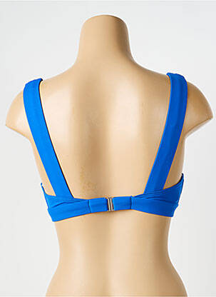 Haut de maillot de bain stretch haut triangles bleu IODUS femme