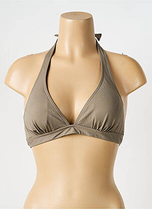 Haut de maillot de bain stretch haut triangles vert IODUS femme