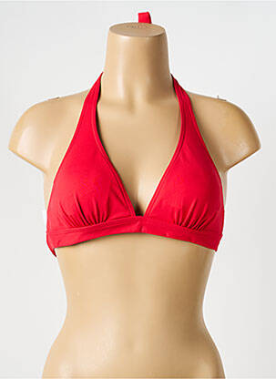Haut de maillot de bain stretch haut triangles rouge IODUS femme