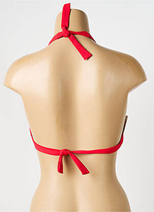 Haut de maillot de bain stretch haut triangles rouge IODUS femme