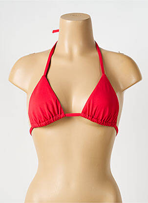 Haut de maillot de bain stretch haut triangles rouge IODUS femme