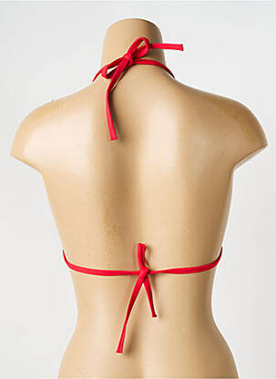 Haut de maillot de bain stretch haut triangles rouge IODUS femme