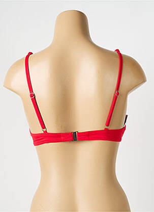 Haut de maillot de bain stretch haut soutien-gorge emboitant rouge IODUS femme