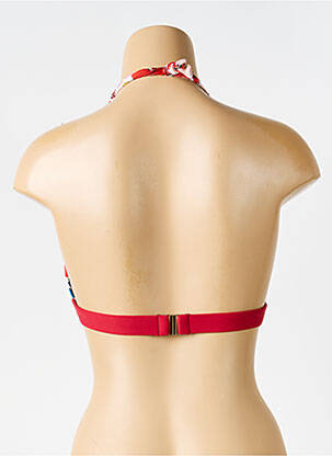 Haut de maillot de bain stretch haut soutien-gorge moulé rouge BIKINI BAR femme