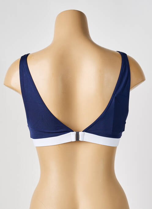 Haut de maillot de bain stretch haut triangles bleu IODUS femme