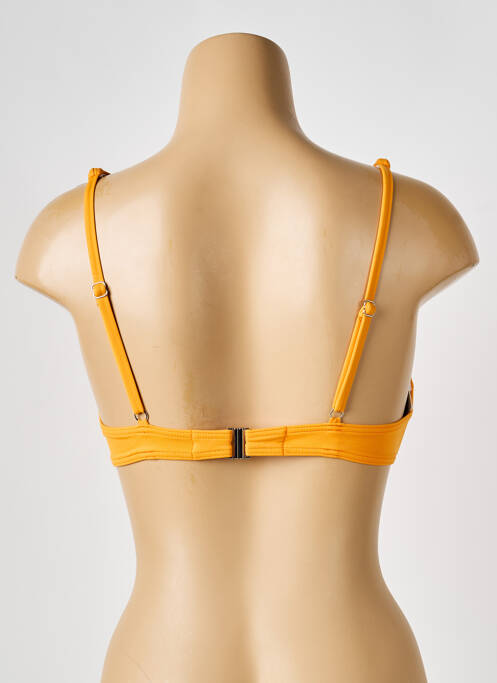 Haut de maillot de bain stretch haut soutien-gorge emboitant jaune IODUS femme