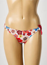 Bas de maillot de bain imprimé fleurs bikini rouge BIKINI BAR femme