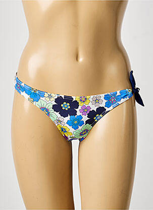 Bas de maillot de bain imprimé fleurs bikini bleu BIKINI BAR femme