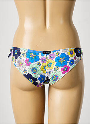 Bas de maillot de bain imprimé fleurs bikini bleu BIKINI BAR femme