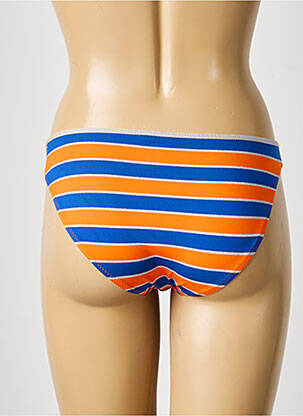 Bas de maillot de bain effet matière satinée culotte orange BIKINI BAR femme