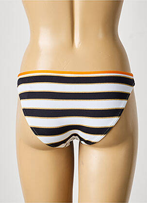 Bas de maillot de bain effet matière satinée culotte noir BIKINI BAR femme