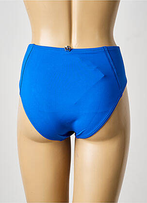Bas de maillot de bain effet matière satinée culotte bleu clair IODUS femme