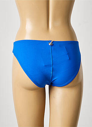 Bas de maillot de bain tissage satiné culotte bleu IODUS femme