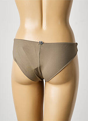 Bas de maillot de bain tissage satiné culotte vert IODUS femme
