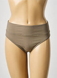 Bas de maillot de bain tissage satiné vert IODUS femme