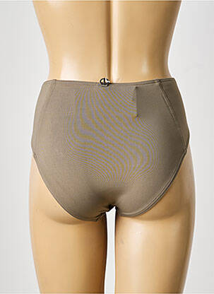 Bas de maillot de bain tissage satiné culotte vert IODUS femme