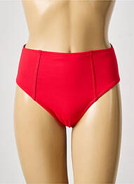 Bas de maillot de bain tissage satiné culotte rouge IODUS femme