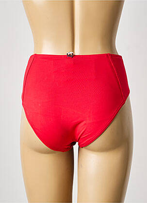 Bas de maillot de bain tissage satiné culotte rouge IODUS femme
