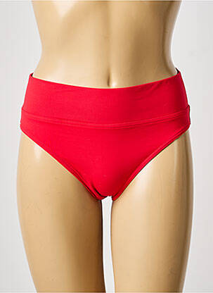 Bas de maillot de bain tissage satiné culotte rouge IODUS femme