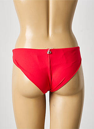 Bas de maillot de bain tissage satiné culotte rouge IODUS femme