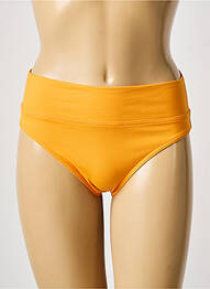 Bas de maillot de bain tissage satiné culotte orange IODUS femme
