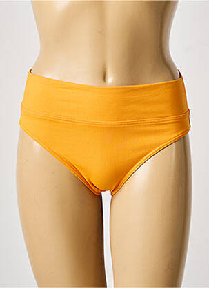Bas de maillot de bain tissage satiné culotte orange IODUS femme
