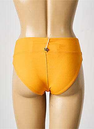 Bas de maillot de bain tissage satiné culotte orange IODUS femme
