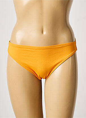 Bas de maillot de bain tissage satiné culotte orange IODUS femme