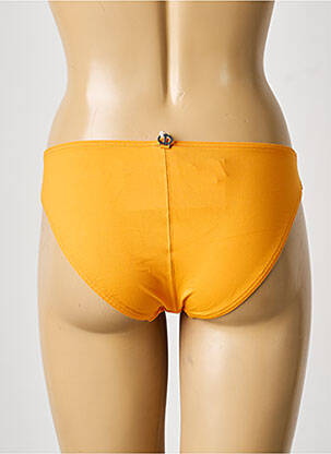 Bas de maillot de bain tissage satiné culotte orange IODUS femme