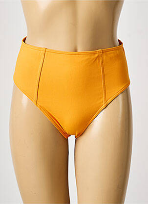 Bas de maillot de bain tissage satiné culotte orange IODUS femme
