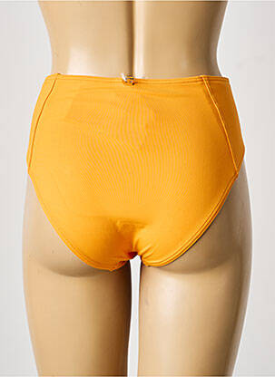 Bas de maillot de bain tissage satiné culotte orange IODUS femme