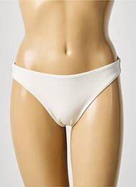 Bas de maillot de bain tissage satiné culotte blanc IODUS femme