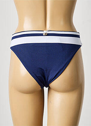 Bas de maillot de bain tissage satiné culotte bleu IODUS femme