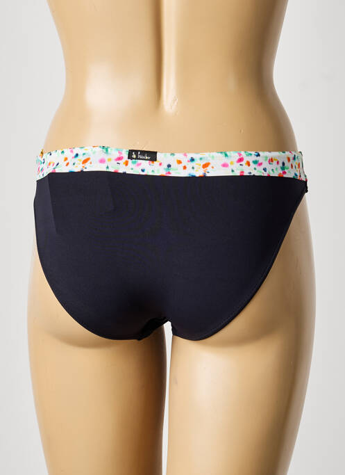 Bas de maillot de bain imprimé fantaisie culotte noir BIKINI BAR femme
