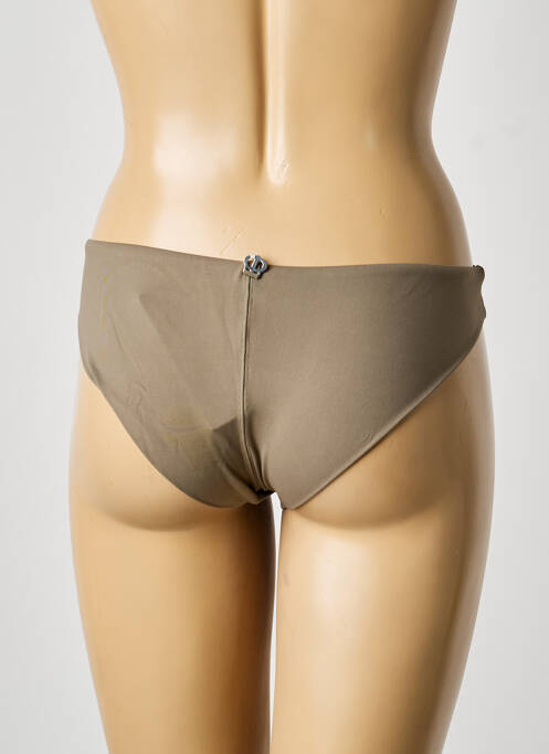 Bas de maillot de bain tissage satiné culotte vert IODUS femme