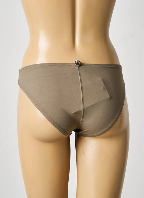Bas de maillot de bain tissage satiné culotte vert IODUS femme