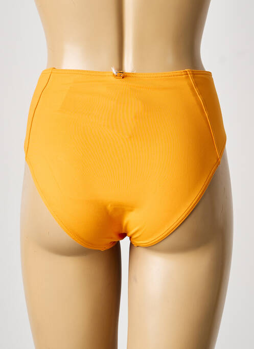 Bas de maillot de bain tissage satiné culotte orange IODUS femme