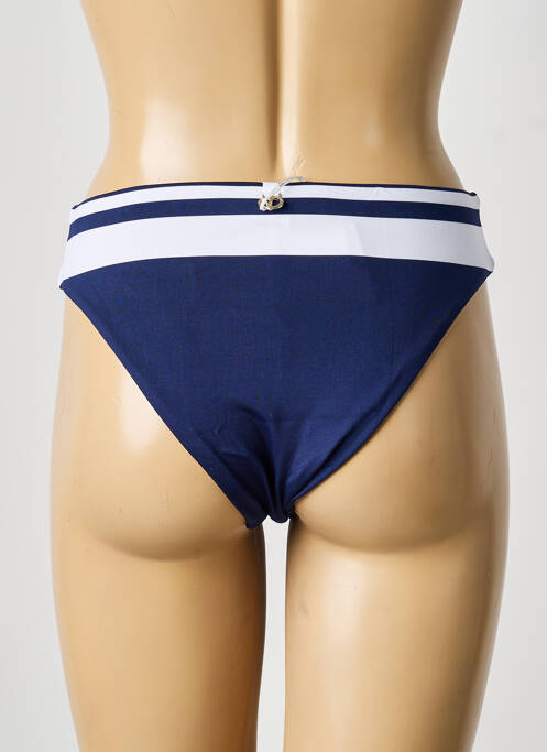 Bas de maillot de bain tissage satiné culotte bleu IODUS femme