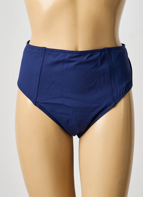 Bas de maillot de bain tissage satiné culotte bleu IODUS femme