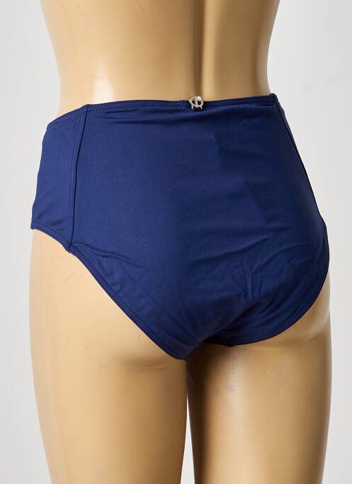 Bas de maillot de bain tissage satiné culotte bleu IODUS femme
