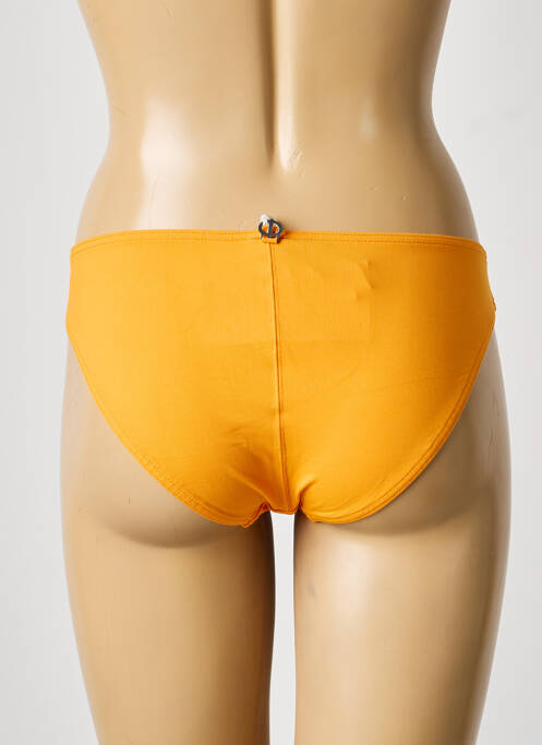 Bas de maillot de bain tissage satiné culotte orange IODUS femme