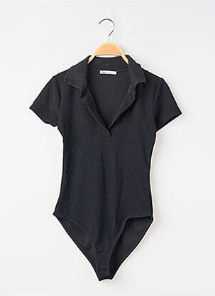 Body stretch manches courtes noir ZARA femme