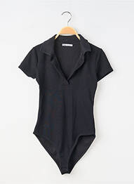 Body stretch manches courtes noir ZARA femme