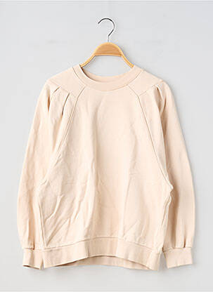 Sweat-shirt stretch manches longues beige LA REDOUTE femme