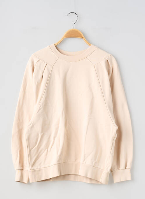 Sweat-shirt stretch manches longues beige LA REDOUTE femme