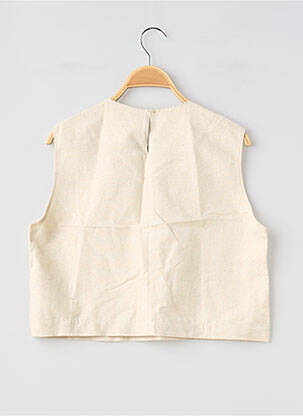 Top sans manche sans manche beige SUUD COLLECTION femme