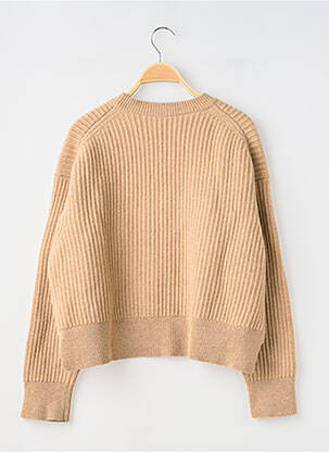 Pull col rond manches longues beige ACNE STUDIOS femme
