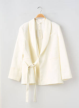 Blazer col châle beige COMMENSE femme